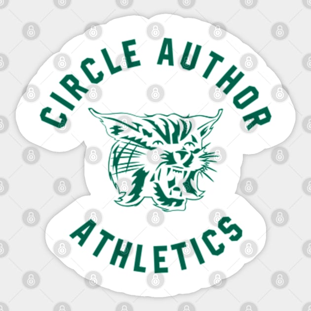 We Have a Ghost. Circle Author Athletics Sticker by Scud"